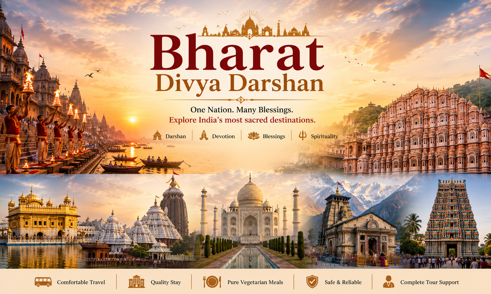 Bharat Divya Darshan — Complete India Pilgrimage Tour